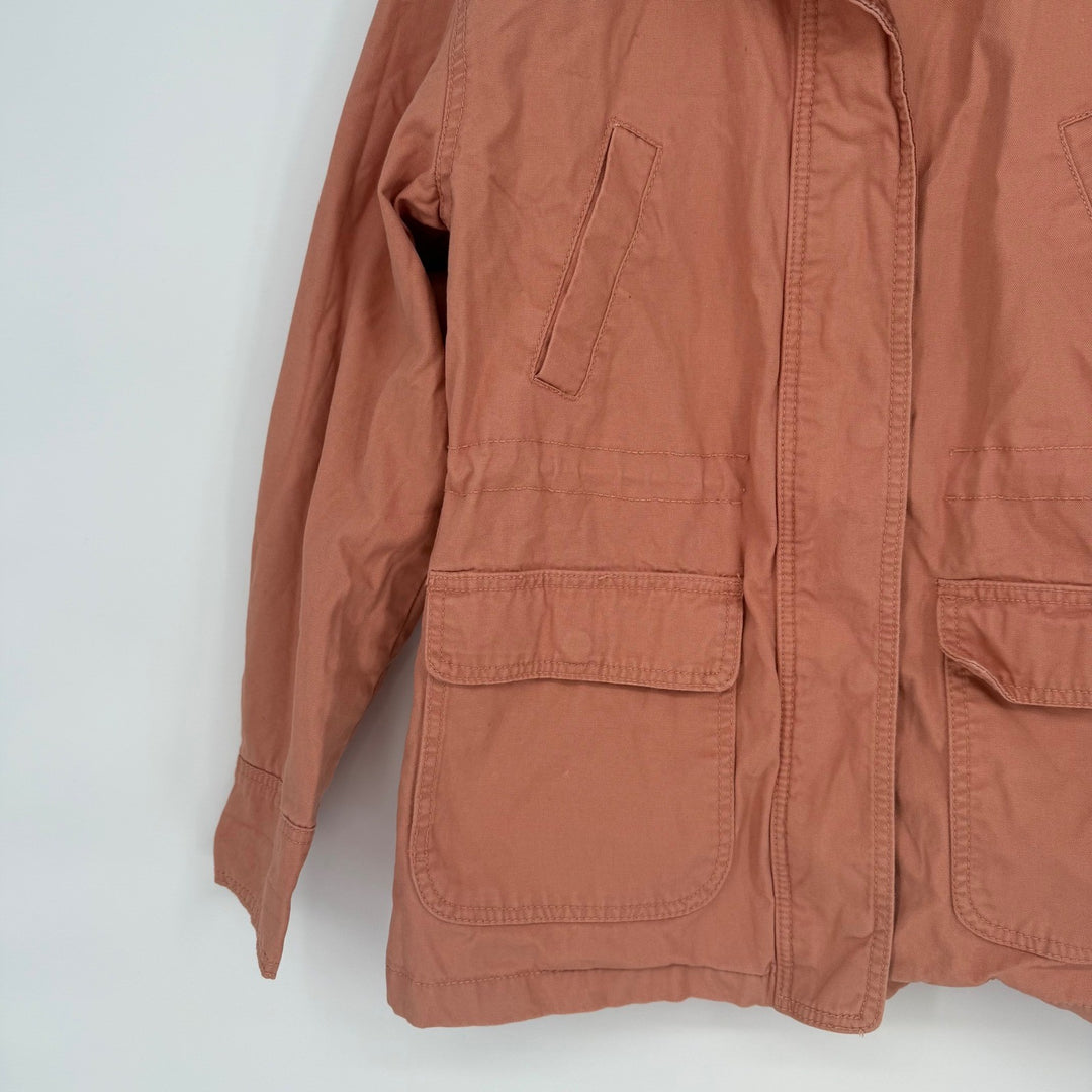 Universal Thread Utility Jacket Women's Size S Pink Cotton Corduroy Collar