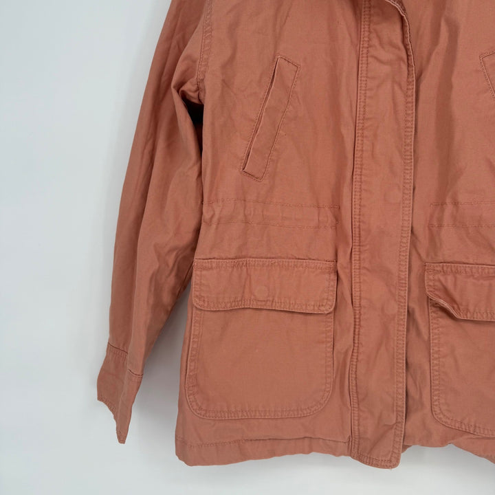 Universal Thread Utility Jacket Women's Size S Pink Cotton Corduroy Collar