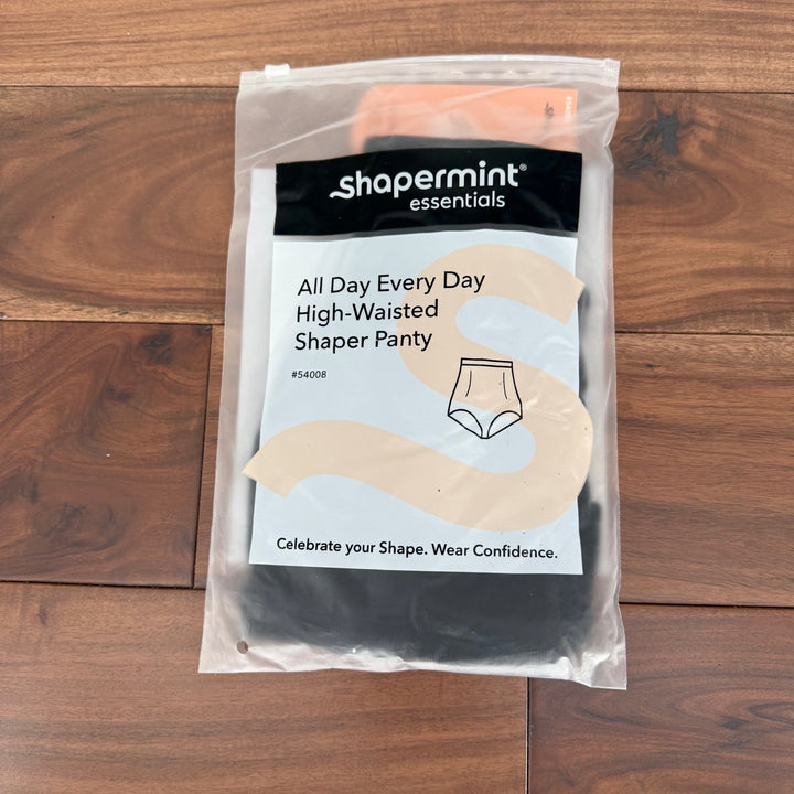 Shapermint Essentials All Day Every Day High Waisted Shaper Panty Black Size ML