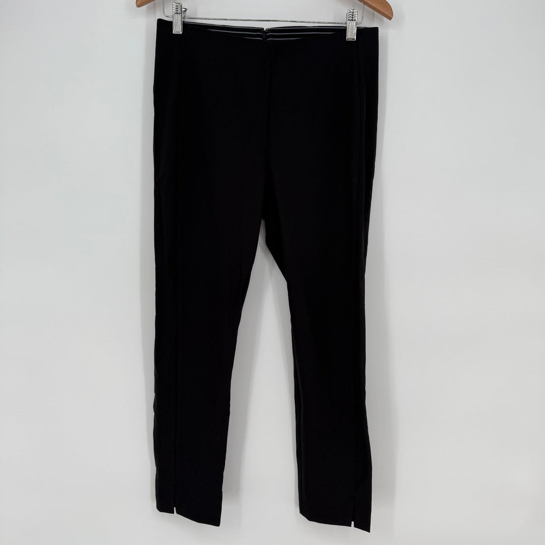 Athleta Black Ponte Knit Slim Leg Ankle Pants Size 10P Career Casual