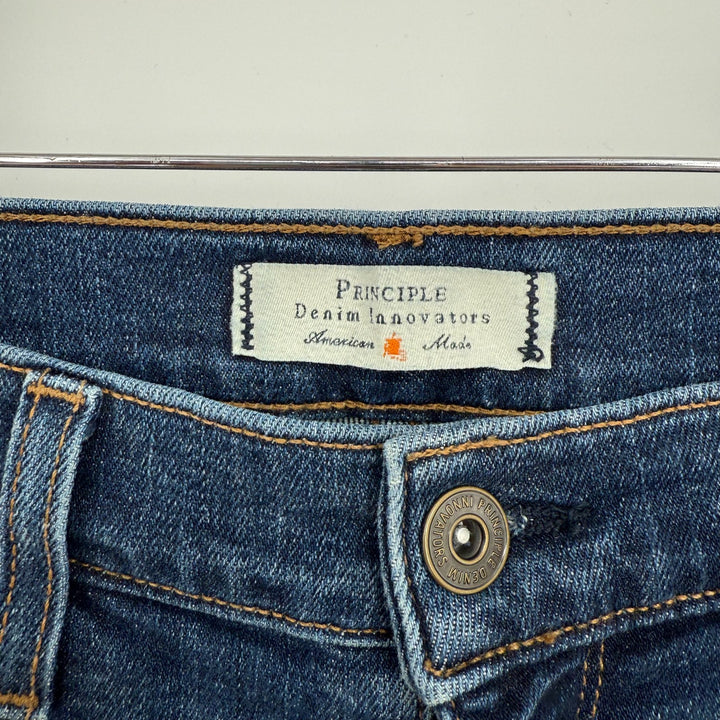 Principle Denim Innovators Jeans Womens 29 Blue Denim Cotton Stretch Skinny Leg