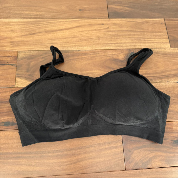Shapermint Truekind Daily Comfort Wirefree Shaper Bra Women 3XL Black Smooth Fit