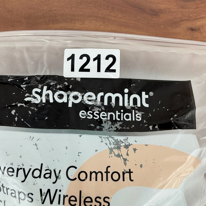 Shapermint Essentials Everyday Comfort Straps Wireless Shaping Bra Light Blue L