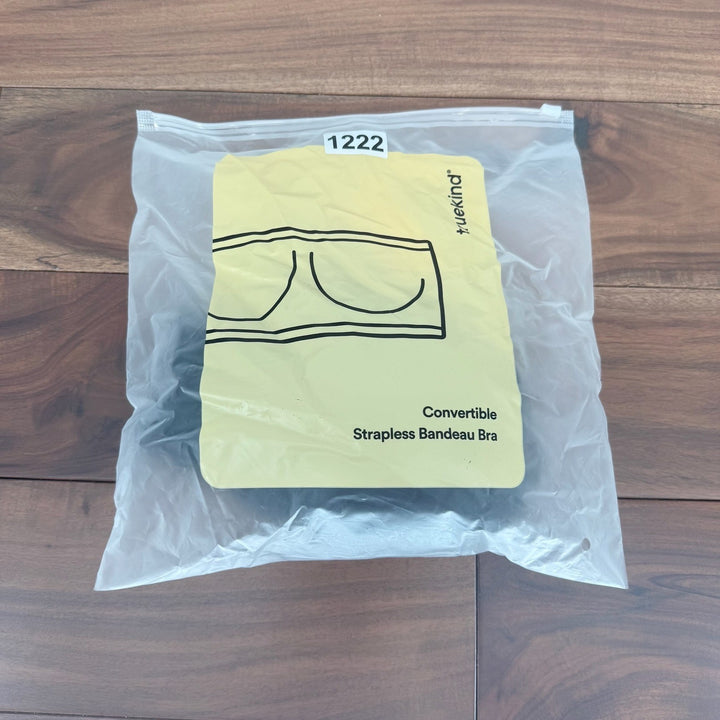 Truekind Convertible Strapless Bandeau Bra Black XL