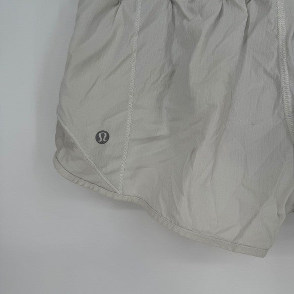 Lululemon Hotty Hot Shorts II Light Beige Women's Size 4 Running Athletic