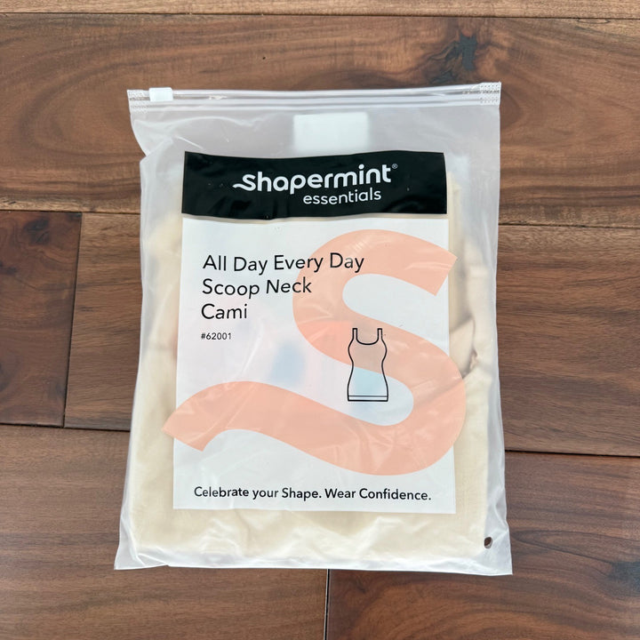 Shapermint Essentials All Day Every Day Scoop Neck Cami Beige Smoothing Shaping