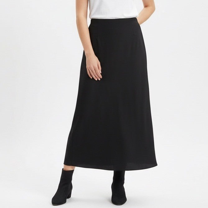 A New Day Black Maxi Skirt Elastic Waist Pull On Size XXL