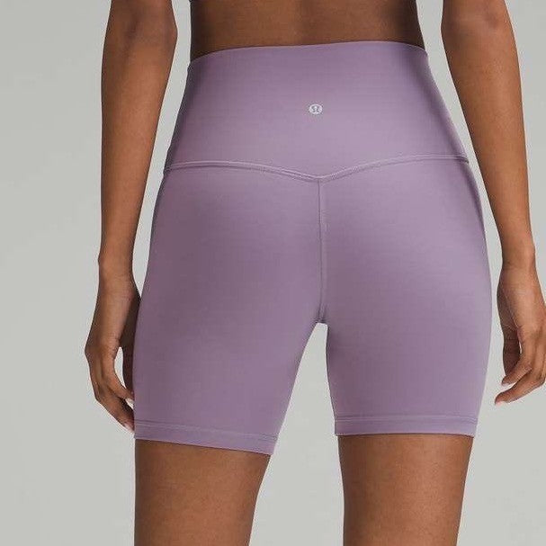 Lululemon Align High Rise Shorts 6 Mauve Bike Shorts Athleisure