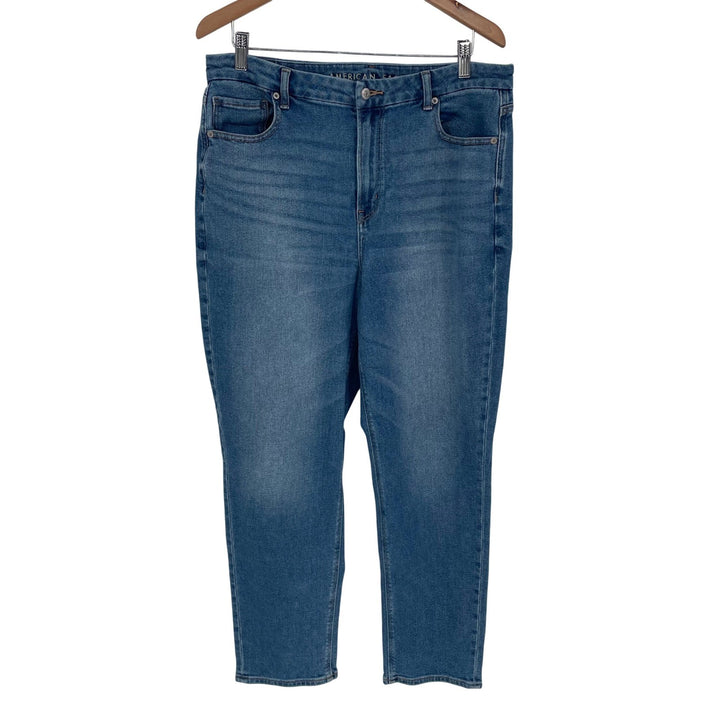 American Eagle Womens Jeans Size 16 Standard Regular Wash Stretch Denim