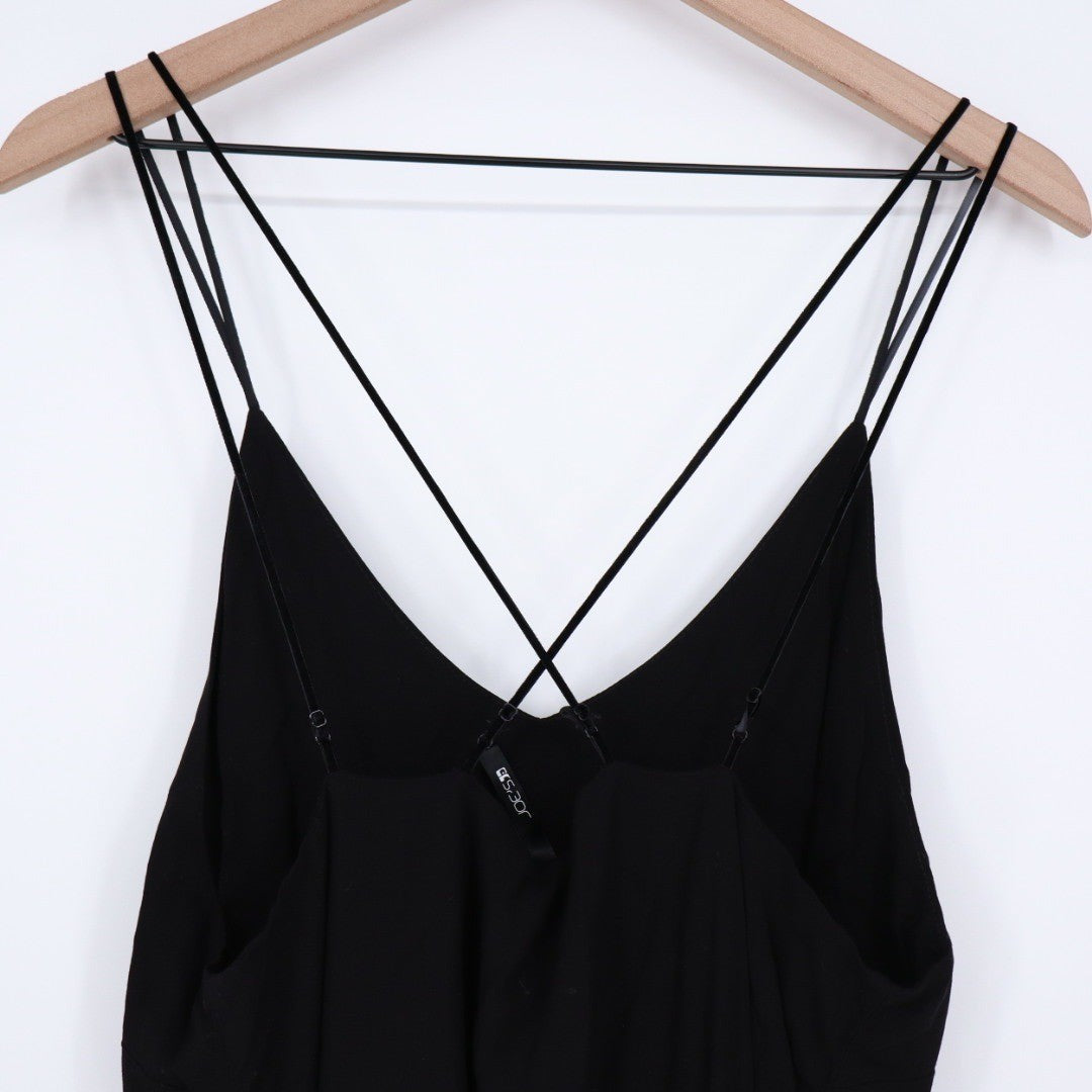 JOES JEANS Black Spaghetti Strap Maxi Dress Size L