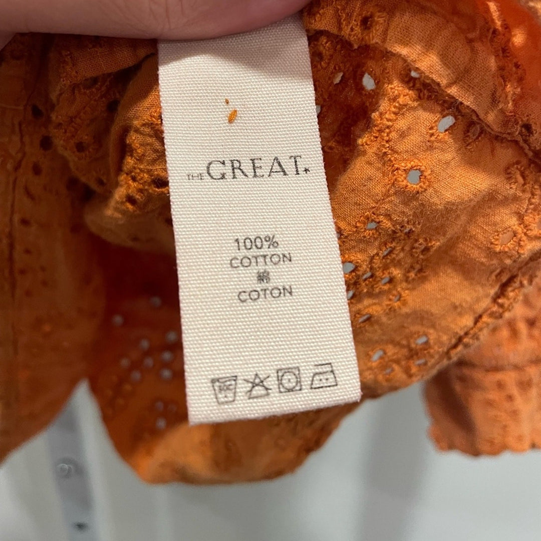 The Great Eyelet Flutter Top Size 0