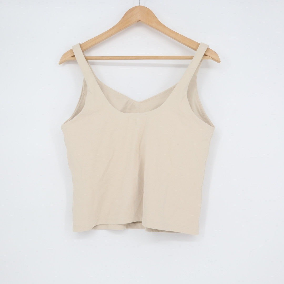 Aerie OFFLINE by Aerie Tank Top Beige V-Neck Sleeveless Athleisure XL