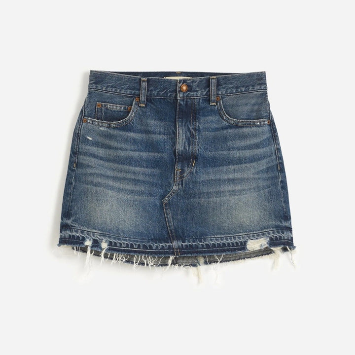 Madewell Postage-Stamp Denim Mini Skirt Croswell Wash Size 32