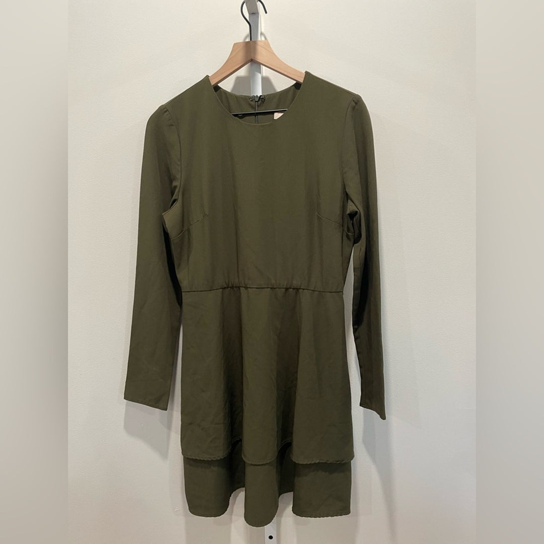 Hutch Olive Cami Tiered Dress Size 10