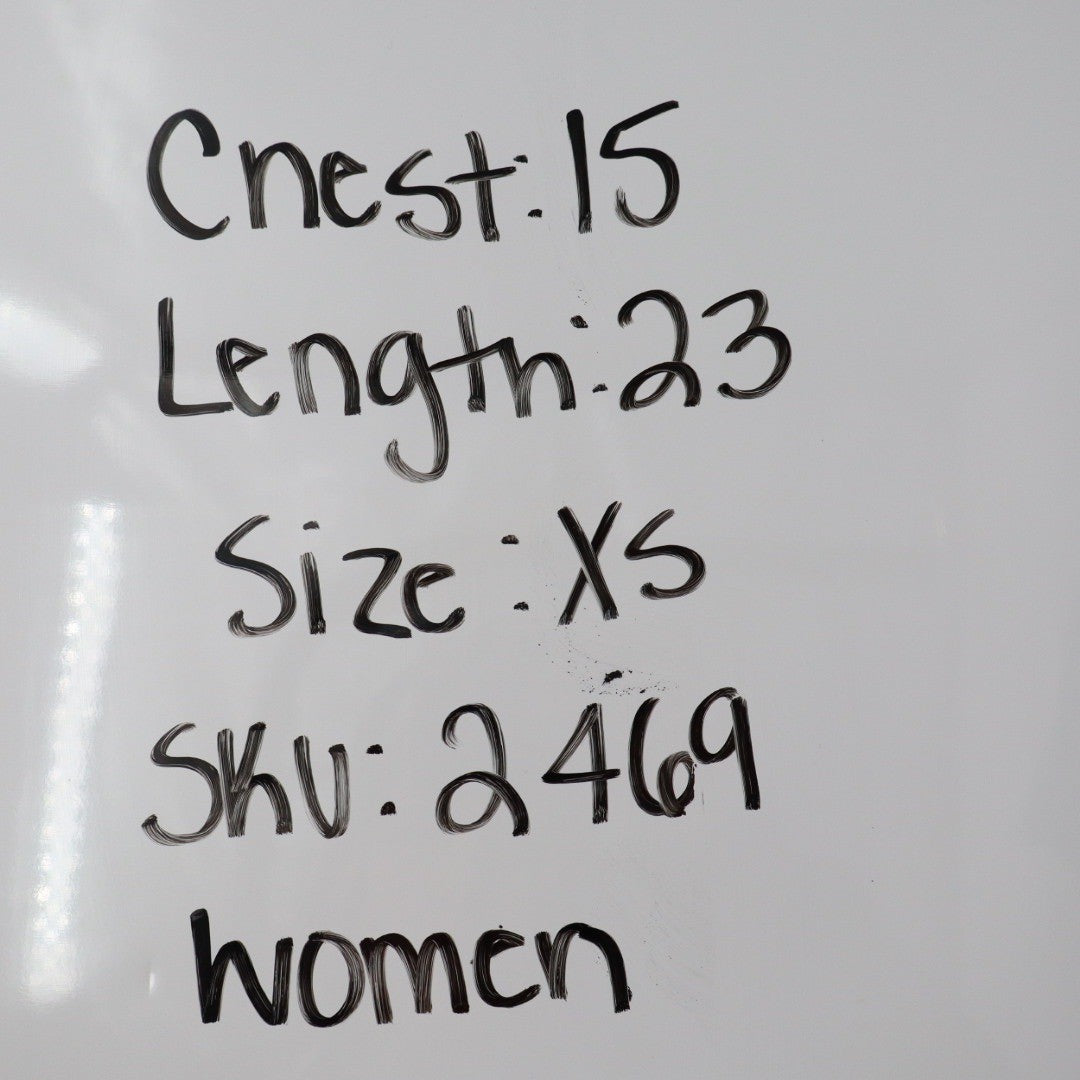 American Giant Ribbed Square Neck Short Sleeve Top Blue XS Made in USA