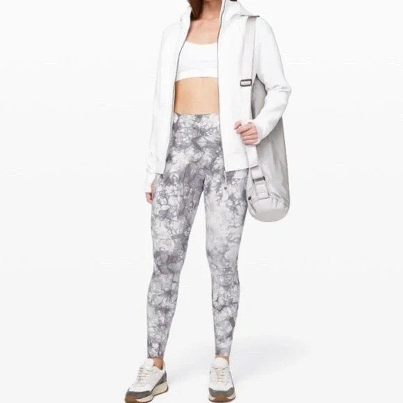 Lululemon Wunder Under High Rise Dual Shibori Antique Leggings Size 8