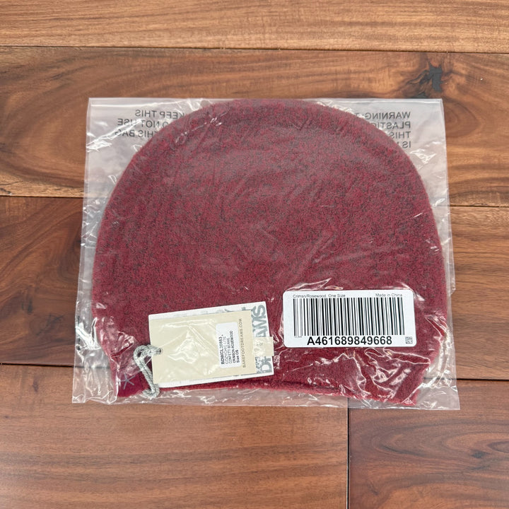 Barefoot Dreams CozyChic Lite Confetti Beanie Hat Women OS Crimson Rosewood Knit