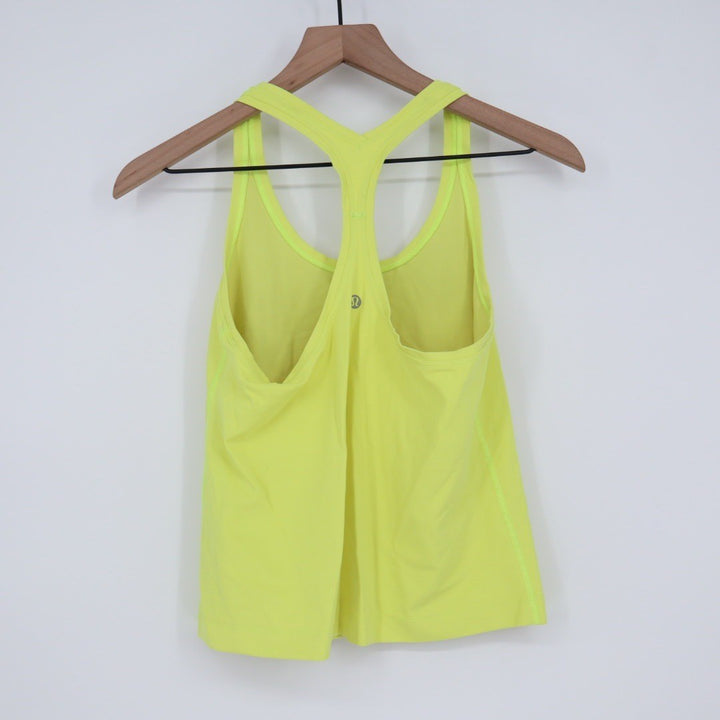 Lululemon Athletica Yellow Racerback Tank Top Size 4