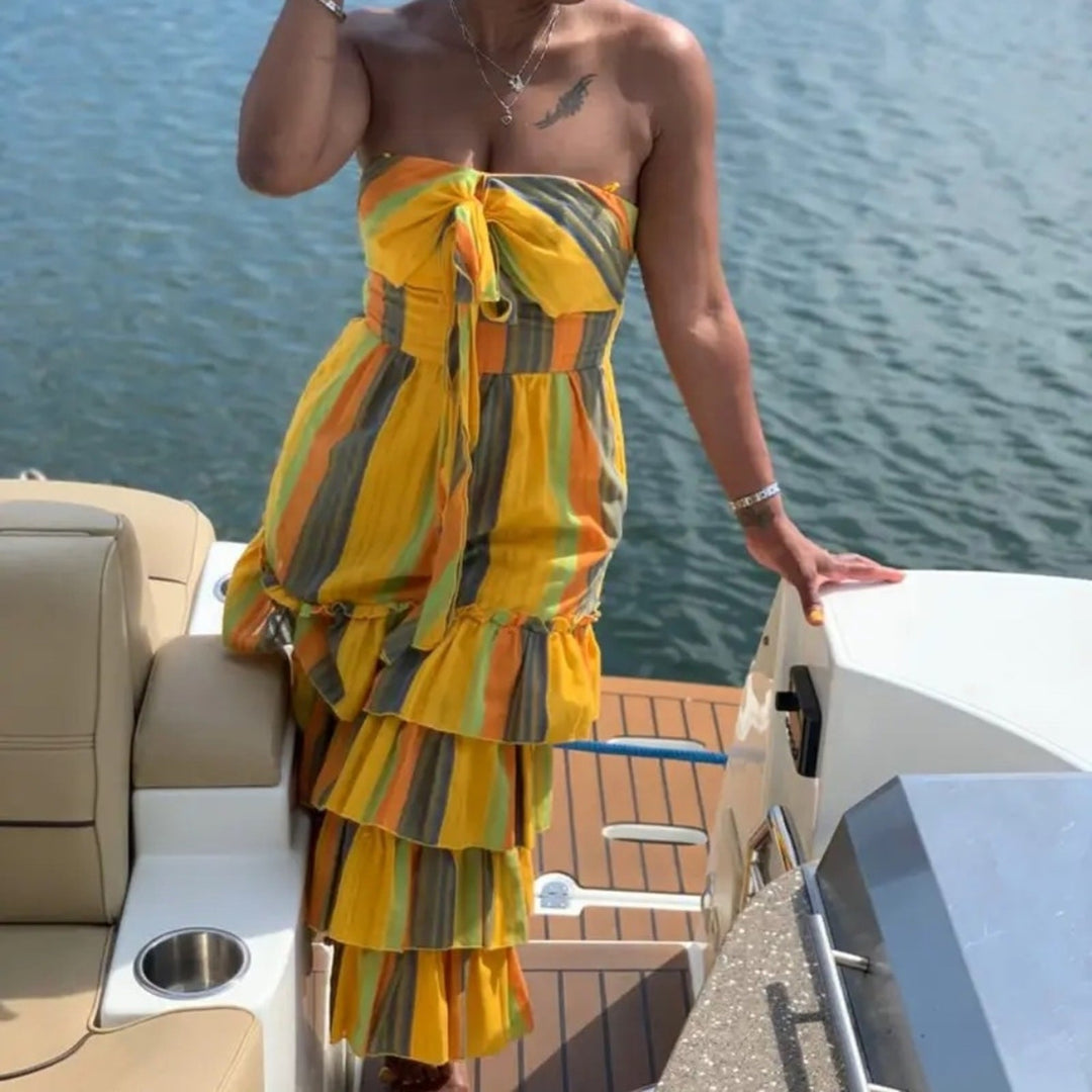 La Maison Talulah Strapless Imperial Midi Dress Size XS