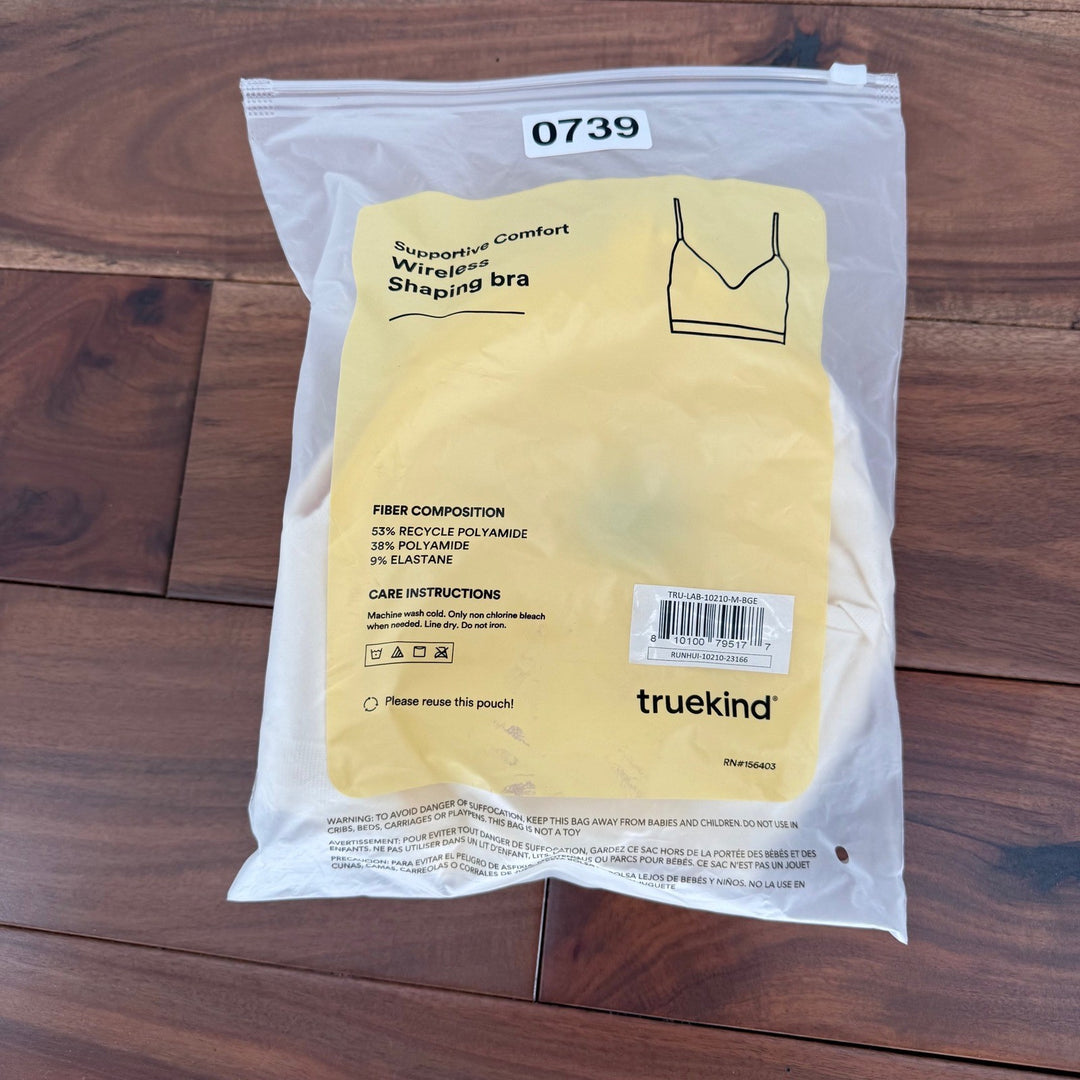 Truekind Supportive Comfort Wireless Shaping Bra - Beige - Medium