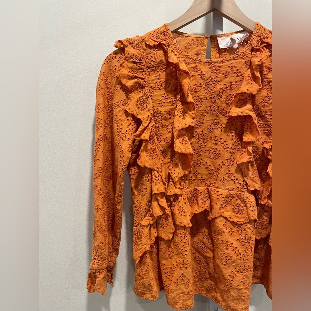 The Great Eyelet Flutter Top Size 0