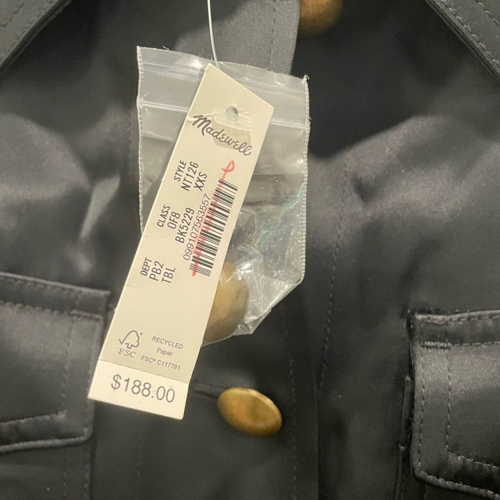 Madewell Double-Faced Satin Safari Jacket Size XXS