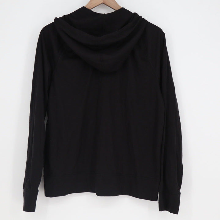 American Giant Womens Black Full Zip Hoodie Sweatshirt Sleeve Size M Made in USA