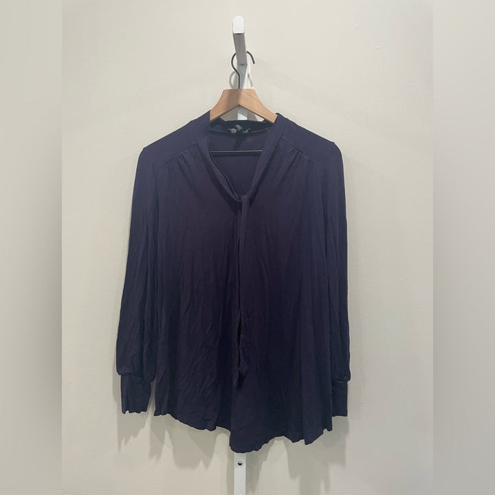 Isabella Oliver Navy Christy Maternity Blouse Size 1/S