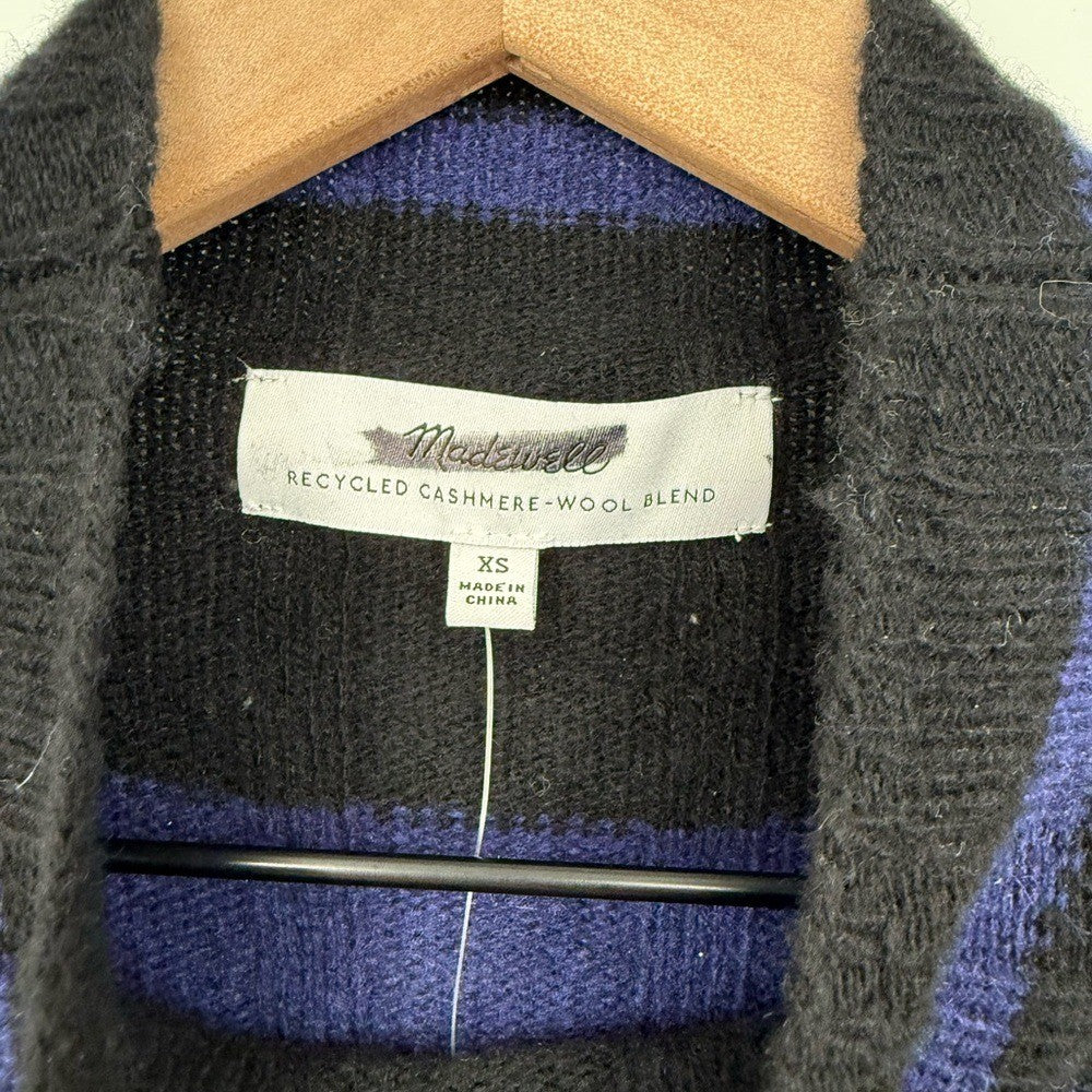 Madewell Ribbed Cashmere-Wool Blend Pullover Sweater Size XS