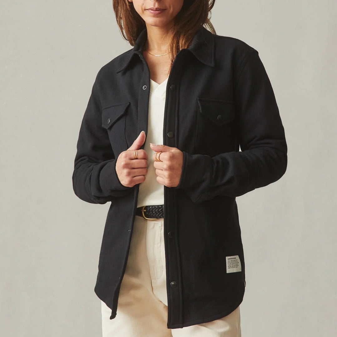 American Giant Unisex Redwood Fleece Overshirt Size XS Made in USA