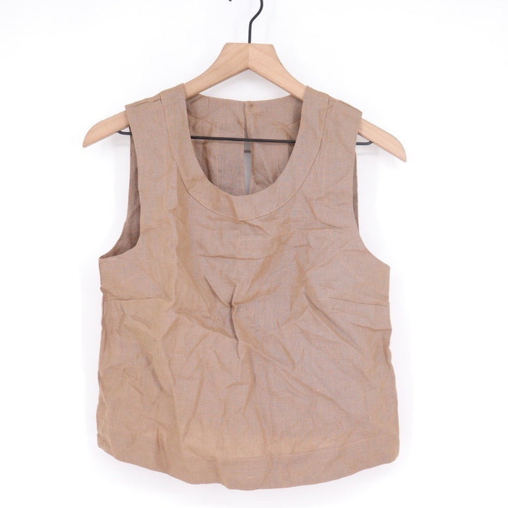 AMERICAN GIANT Linen Tank Top Neutral Tan XS Made in USA