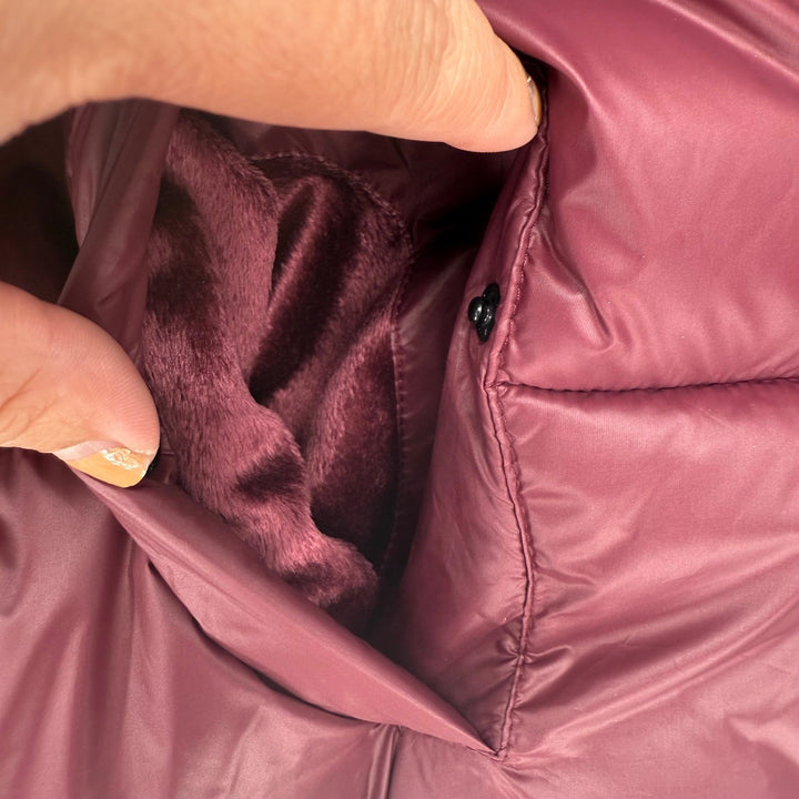 Koolaburra by UGG Burgundy Corduroy Puffer Hooded Jacket Size S/P