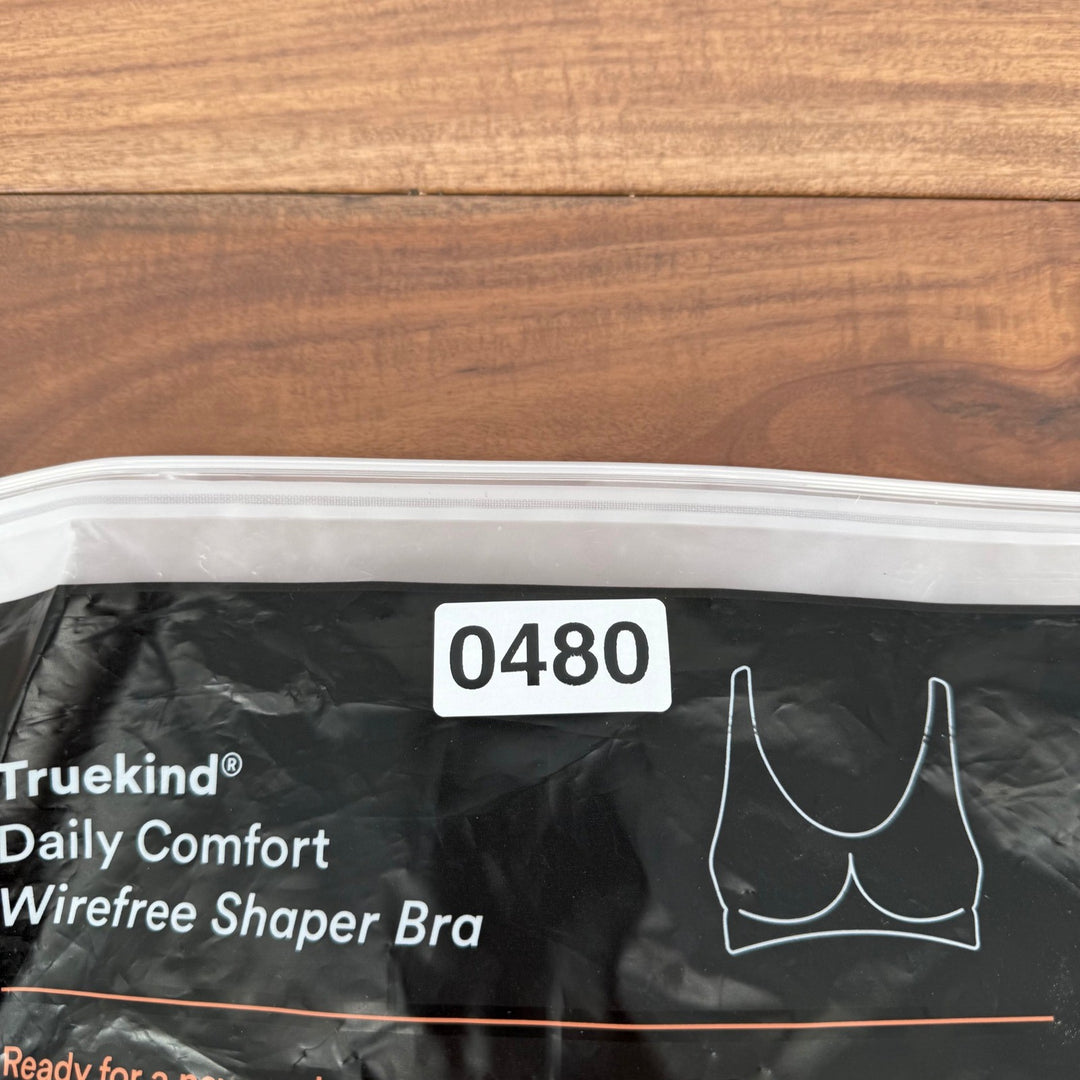 Truekind Daily Comfort Wirefree Shaper Bra Black Womens