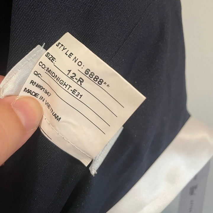 After Six Strapless Topstitched Corset Satin Maxi Dress Size 12