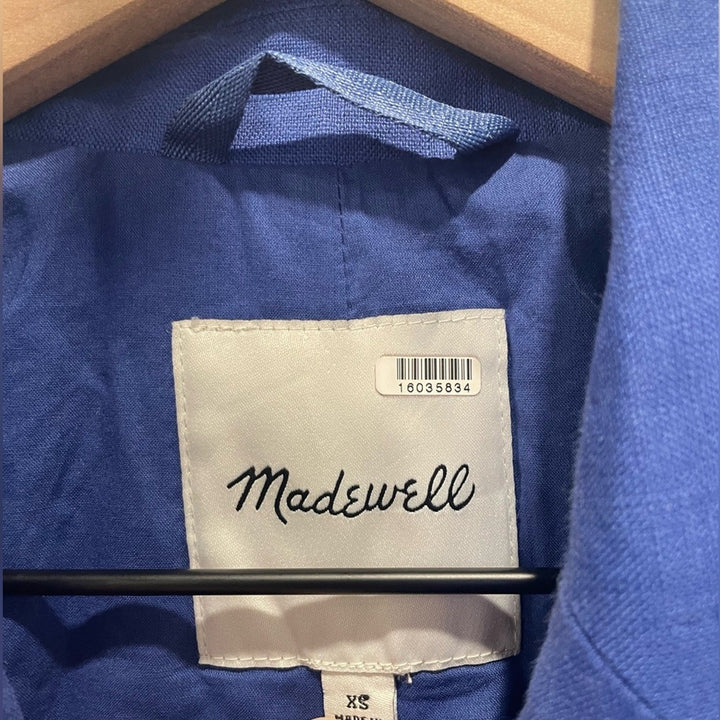Madewell Double Breasted Linen Blazer Size XS