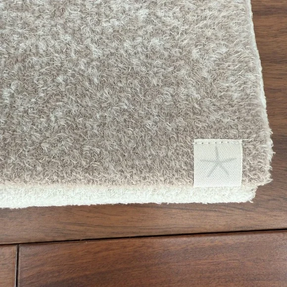 Barefoot Dreams CozyChic Lite Confetti Scarf Womens Cream Taupe Winter Warmer