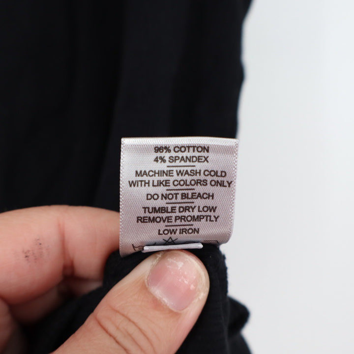 American Giant Black Ribbed Tank Top Size L Cotton Spandex Made in USA