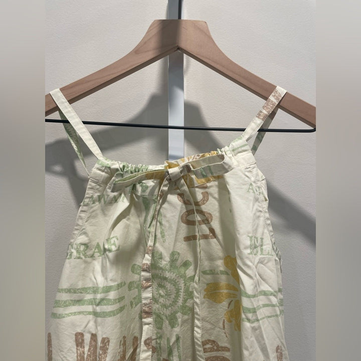 BDG Eva Tie-Front Ruched Strap Trapeze Mini Dress Size XS