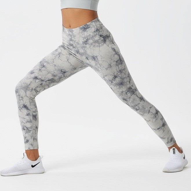 Lululemon Wunder Under High Rise Dual Shibori Antique Leggings Size 8