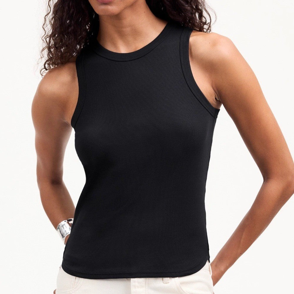 Madewell Regenerative Cotton Ribbed Scoopneck Tank Size XS