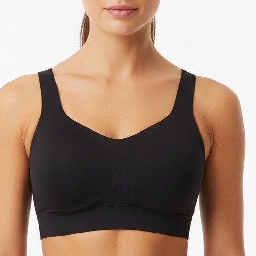 True & Co. True Body Lift Scoop Neck Bralette Black Size Medium