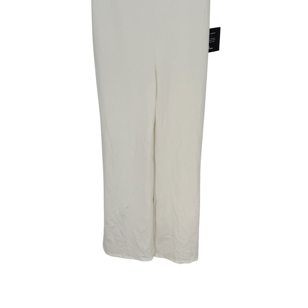 Lulus Power of Love White Strapless Jumpsuit Size S