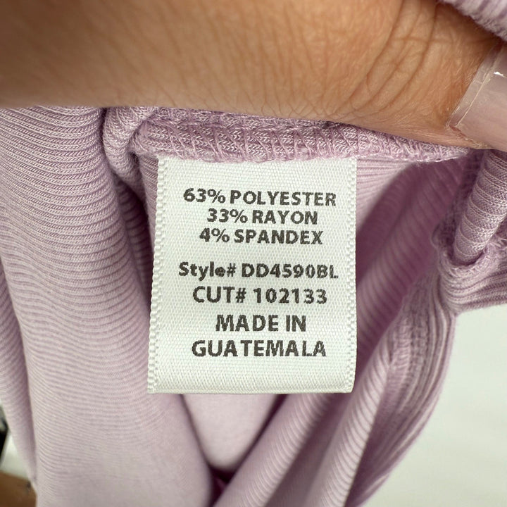 FORE Lilac Cutout Midi Dress, Ribbed Bodycon Dress, Sleeveless XS