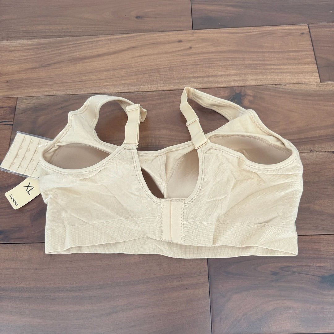 Shapermint Essentials Seamless Comfort Full Coverage Bralette Beige XL