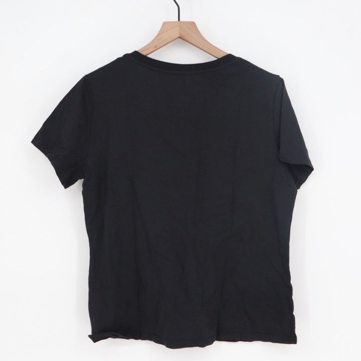 American Giant Classic V Neck T Shirt Black Made in USA Size Large