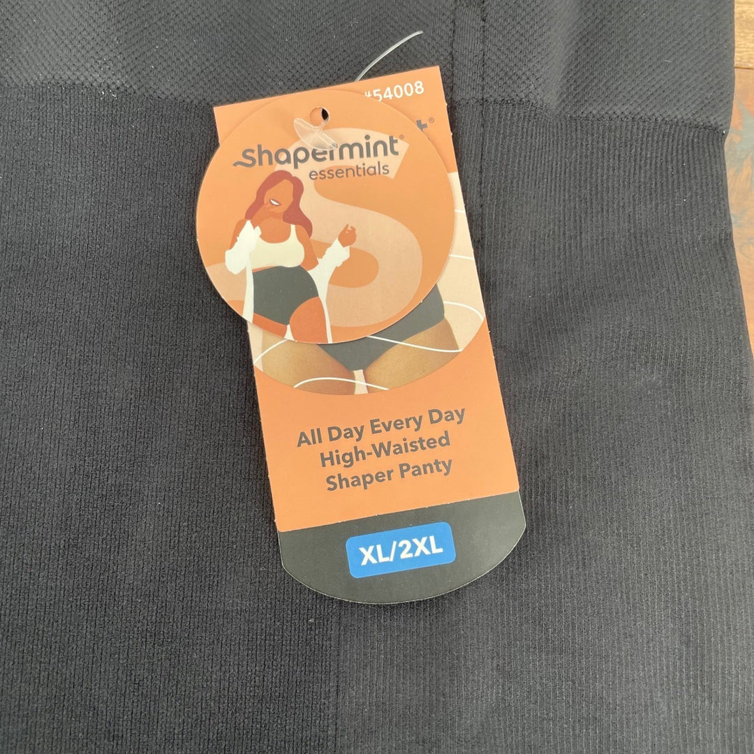 Shapermint Essentials All Day Every Day High Waisted Shaper Panty Black XL