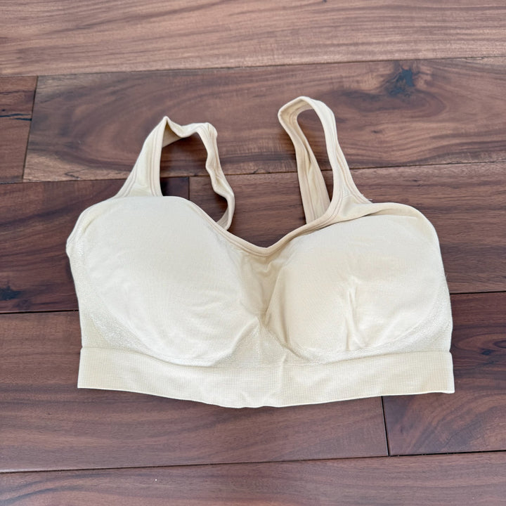 Truekind Daily Comfort Wireless Shaper Bra Womens Medium Nude Full Coverage