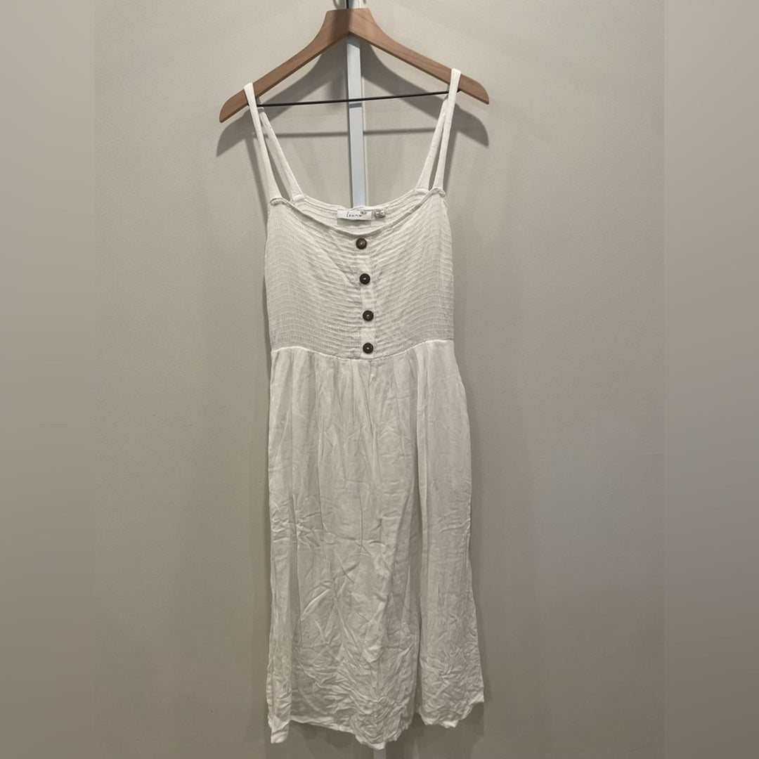 Louna Three Button Midi Dress Size M