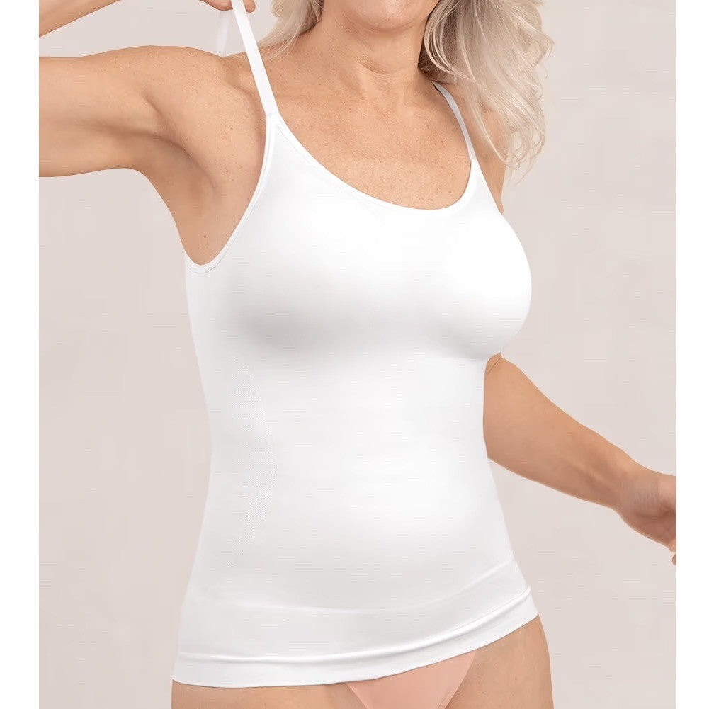 Empetua Scoop Neck Cami 3XL White Comfort All Day Everyday Shapewear Tank