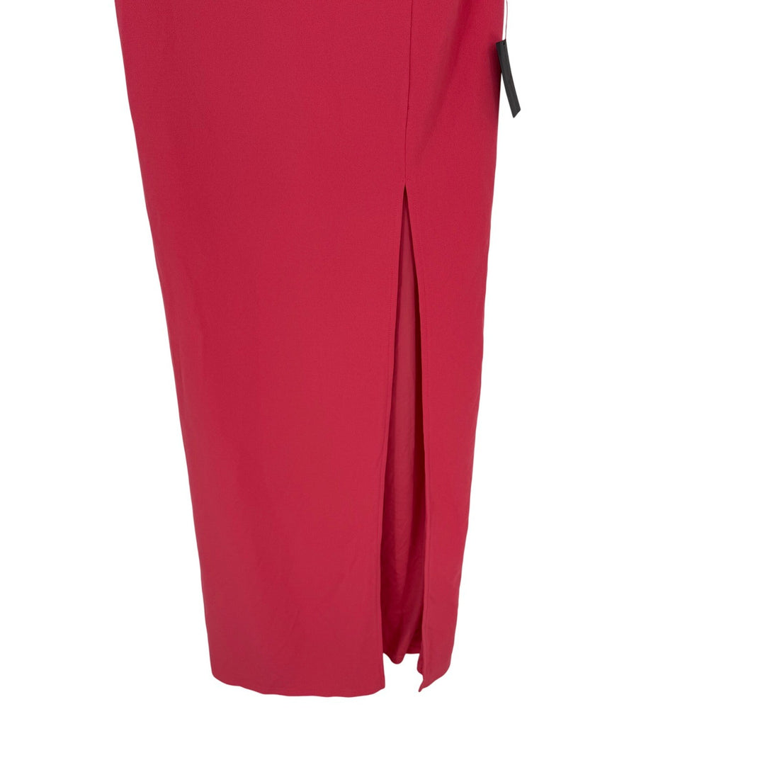 Lulus Classy Consideration Coral Pink Strapless Maxi Dress Size M